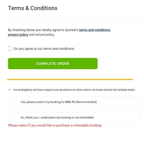 Step 5 - Review Order